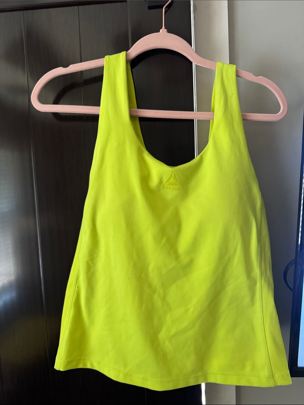 Reebok High-Visibility Yellow Athletic Tank Top
